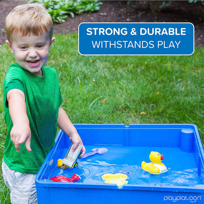 Play Platoon Kids Activity Table Set - 5 in 1 with Storage - Includes 25 Ex-Large Blocks - Primary Colors